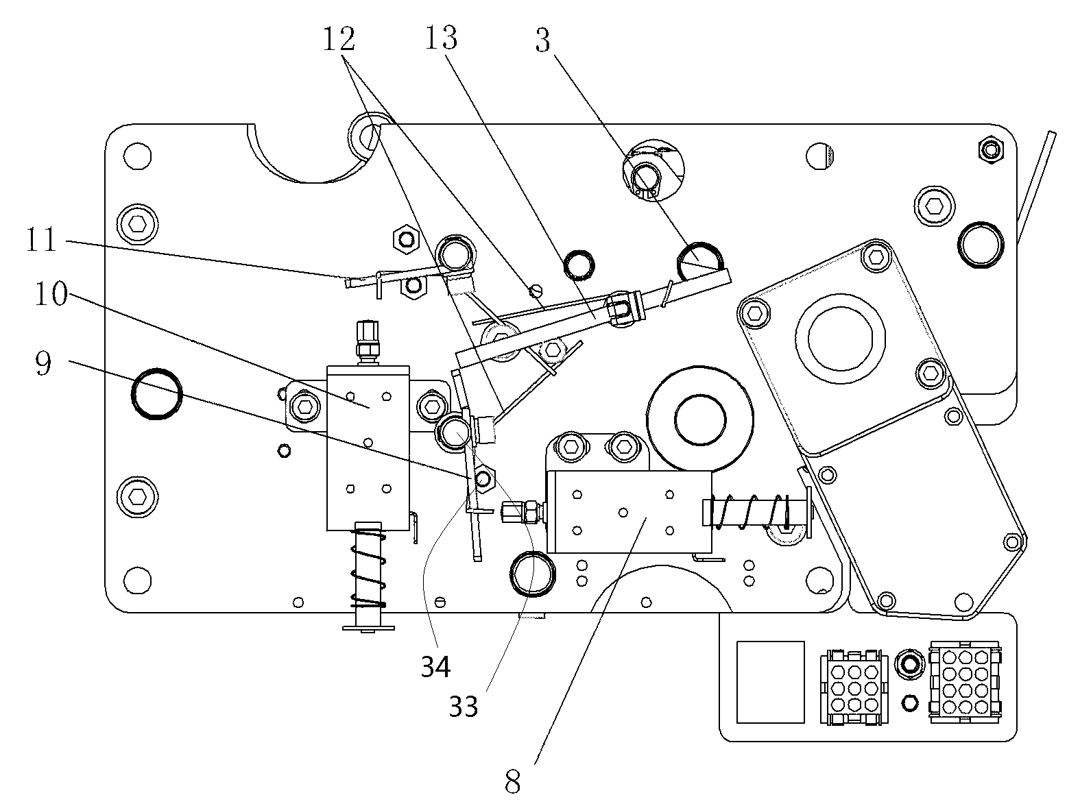 Spring operating mechanism