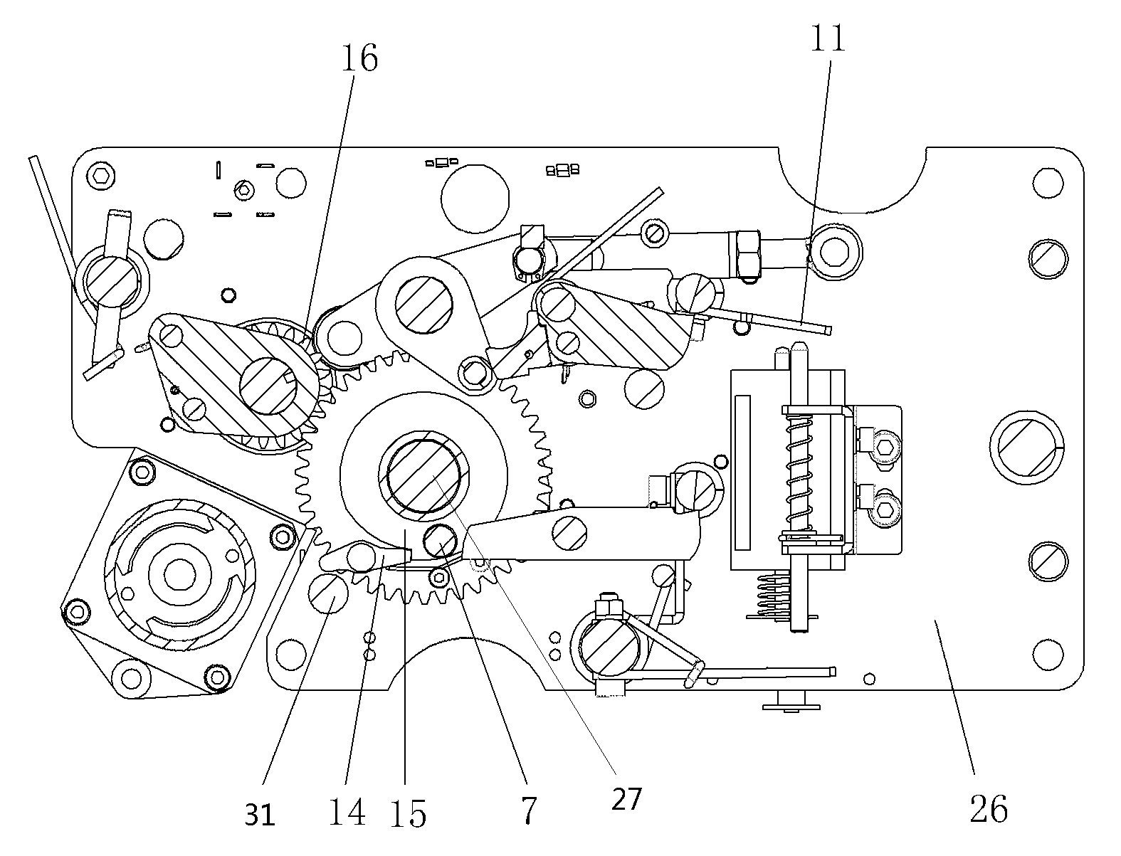 Spring operating mechanism