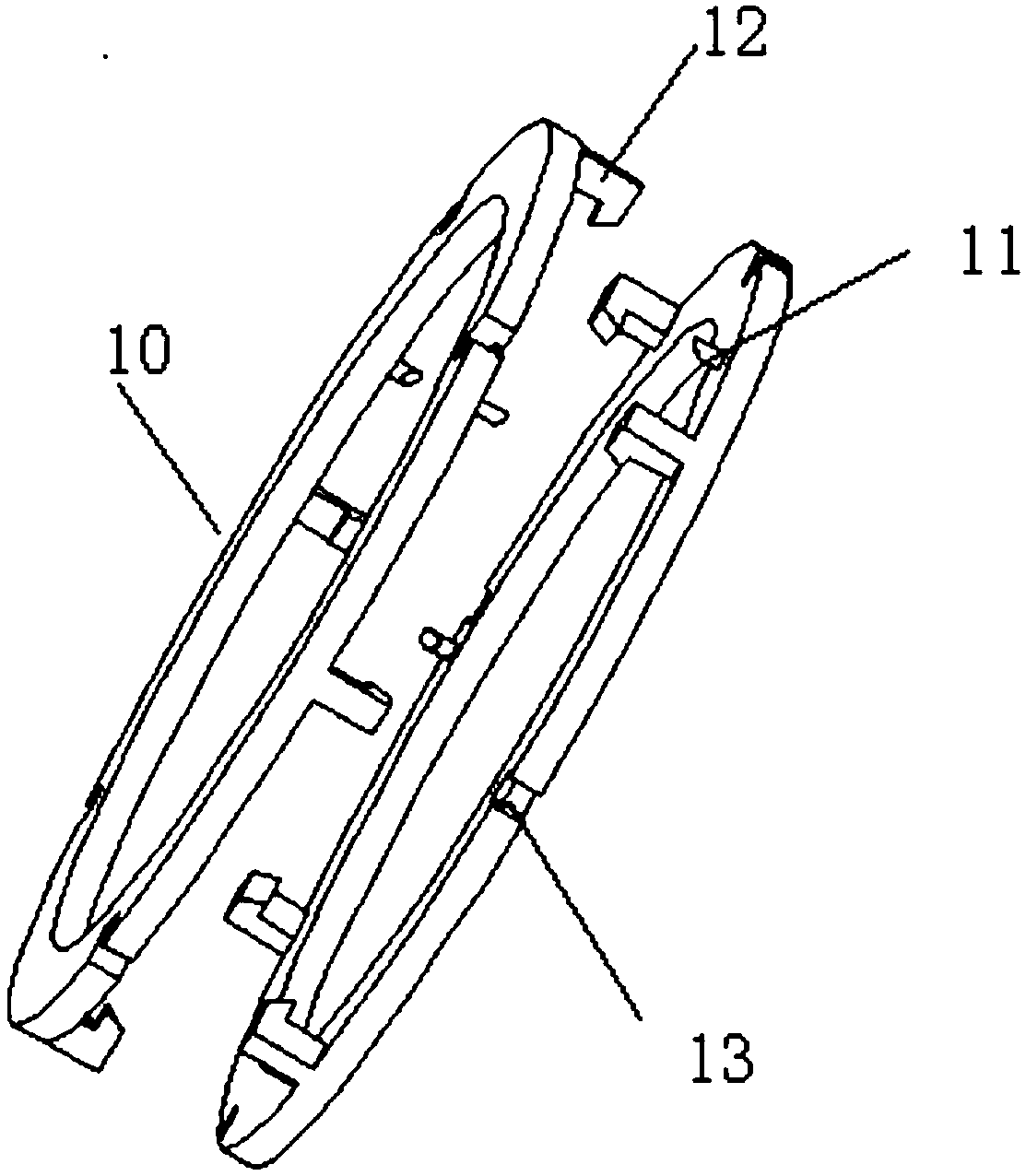 Medical degradable stapler and preparation method thereof