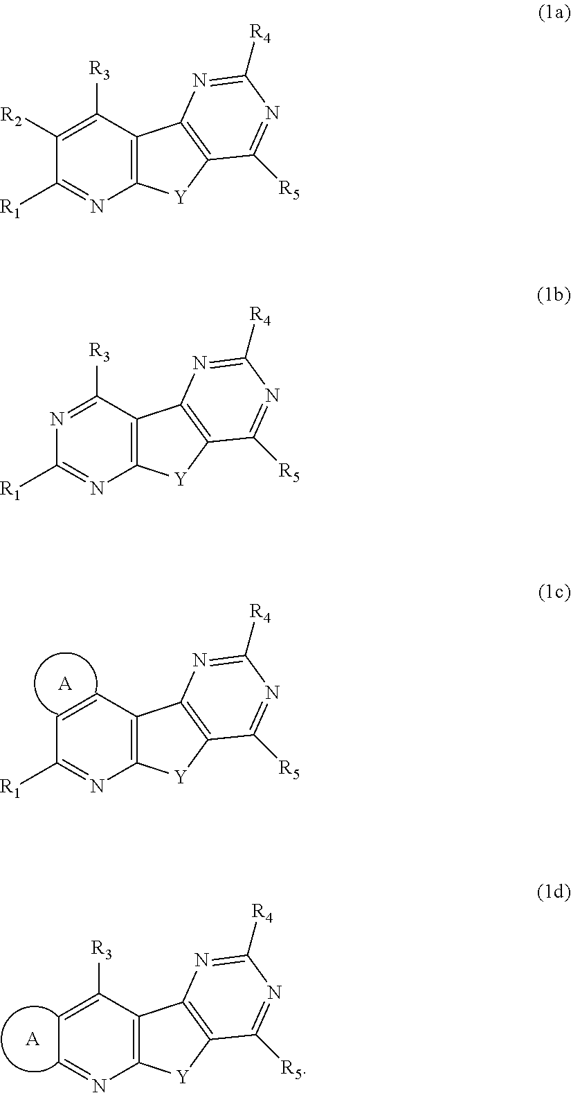 Substituted pyrido [3′, 2′: 4, 5] thieno [3, 2-D] pyrimidines and pyrido [3′, 2′: 4, 5] furo [3, 2-D] pyrimidines used as inhibitors of the PDE-4 and/or the release of TNF-ALPHA