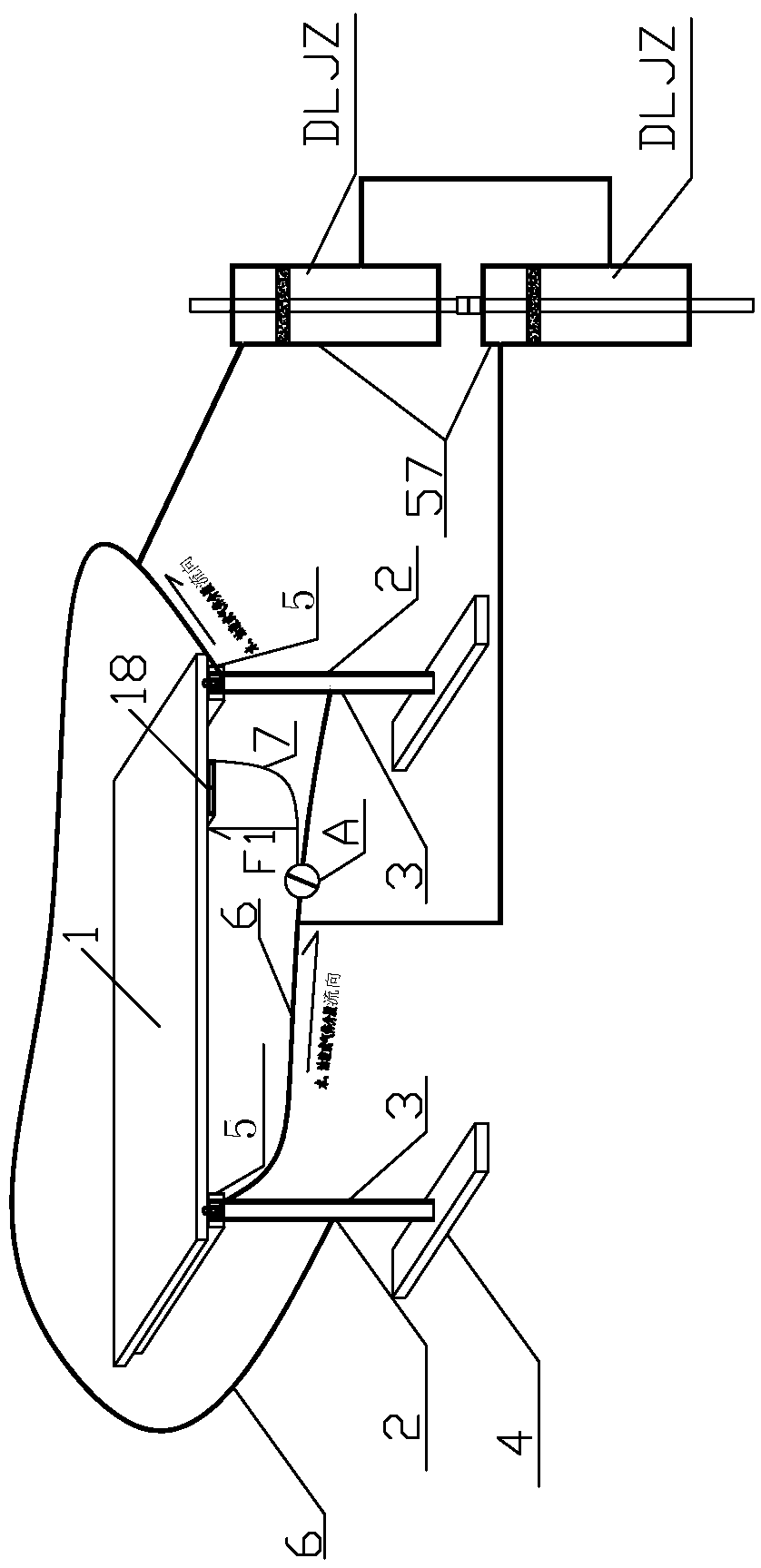 External air reservoir or tank linkage synchronous lifting table based on principle of gas spring
