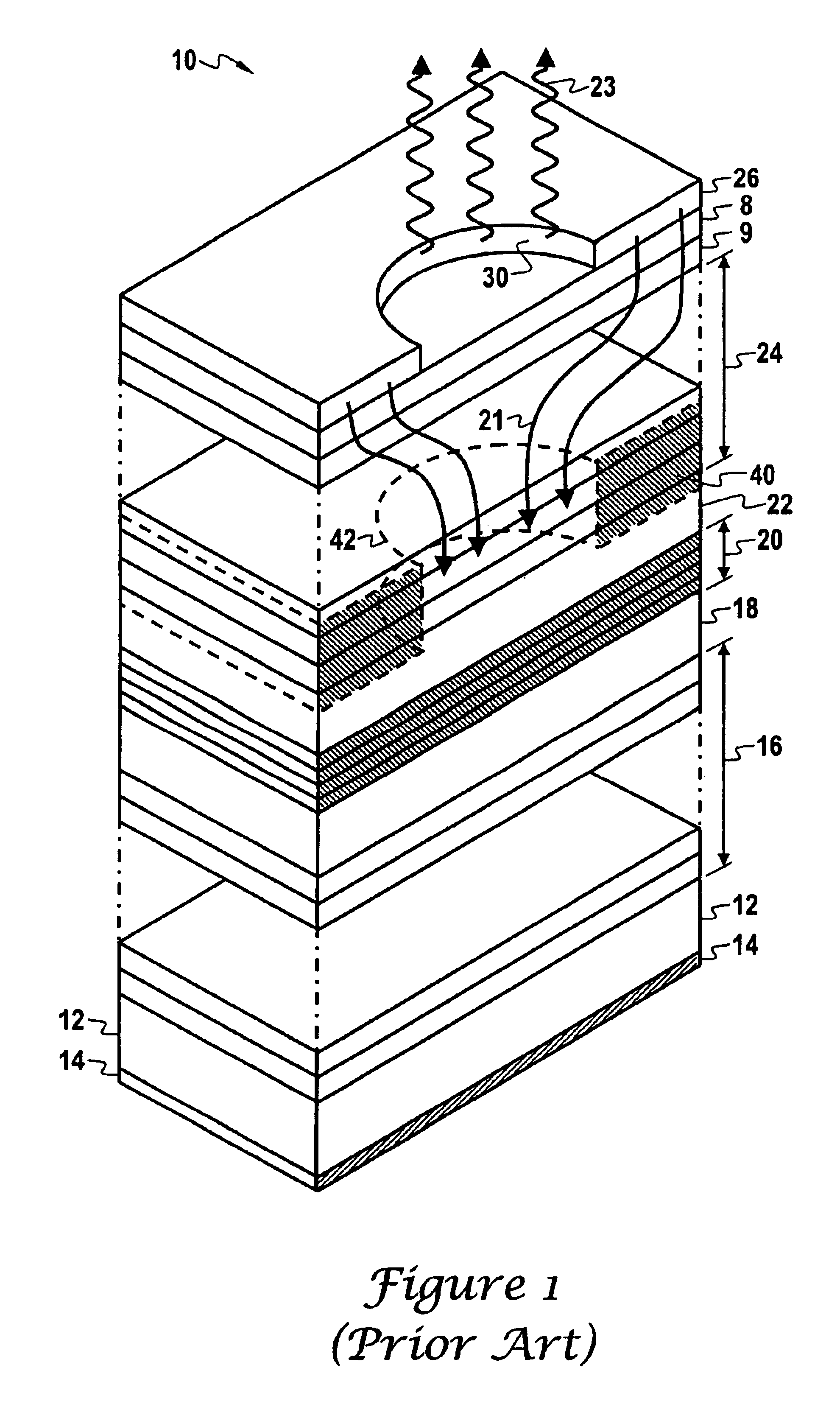 Asymmetric distributed Bragg reflector for vertical cavity surface emitting lasers