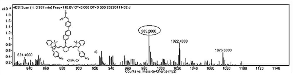 Near-infrared & two-photon dynamics dual-mode high-stability fluorescent dye, NTR&HClO probe and synthesis method and application