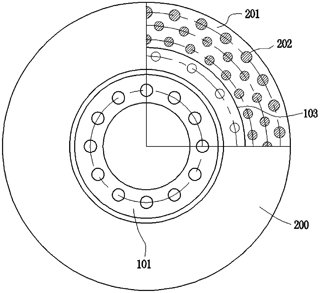 Bimetallic composite brake disc and manufacturing method thereof