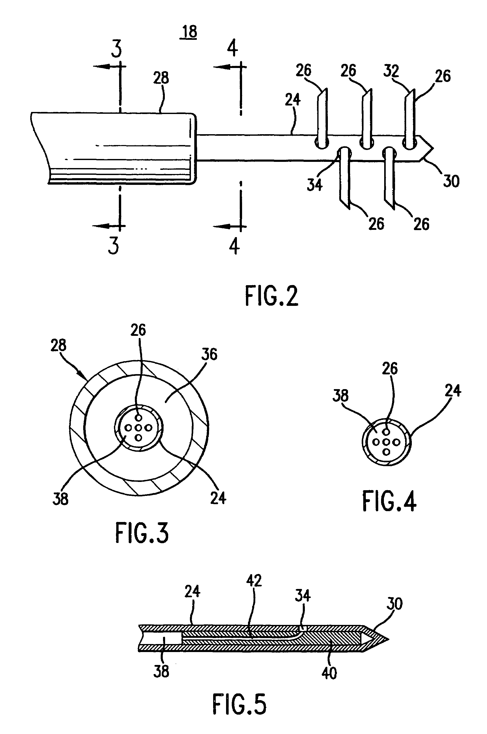 Lateral needle injection apparatus and method