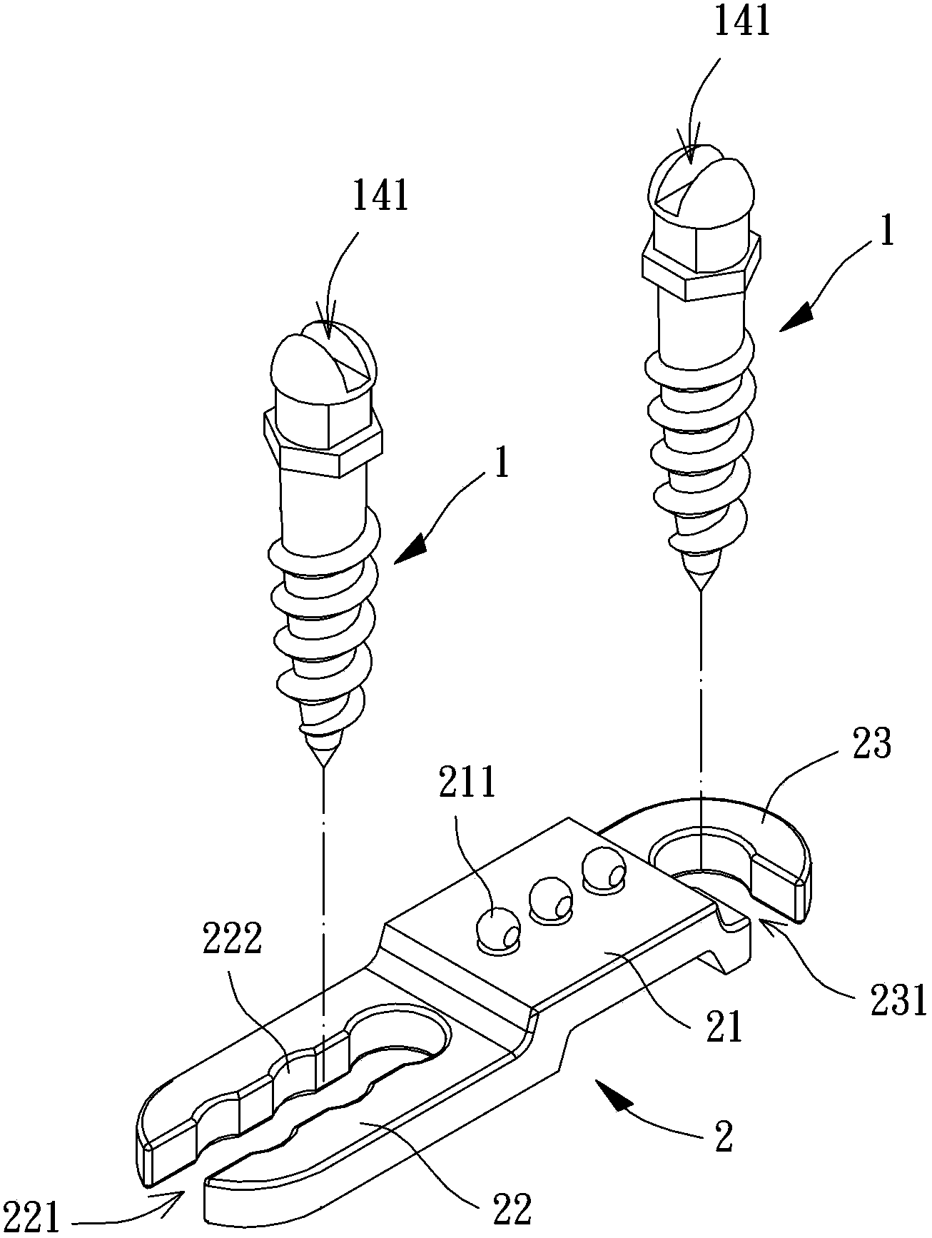 Orthodontics correction anchoring module , correction plate and surgery guidance device