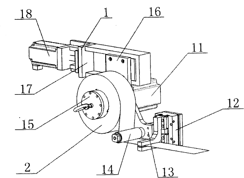 Digital holographic high-precision foil-feeding device of bronzing machine