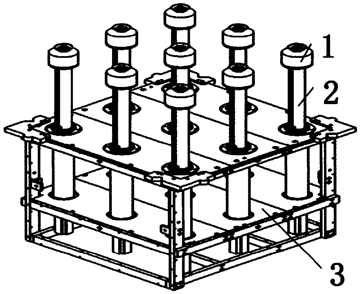 Aircraft panel vacuum chuck type flexible assembly fixture system