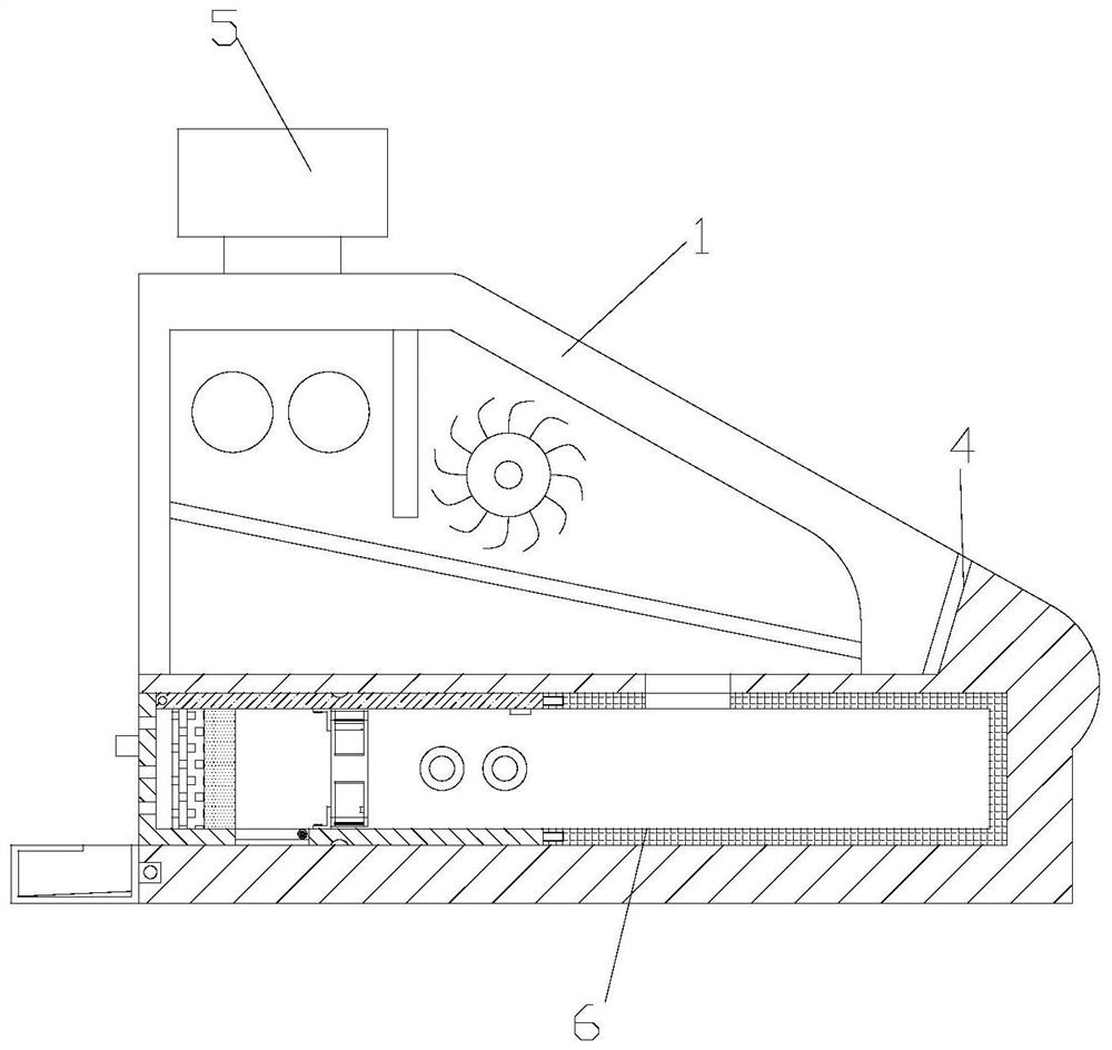 Dedusting money-counting machine for bank counter