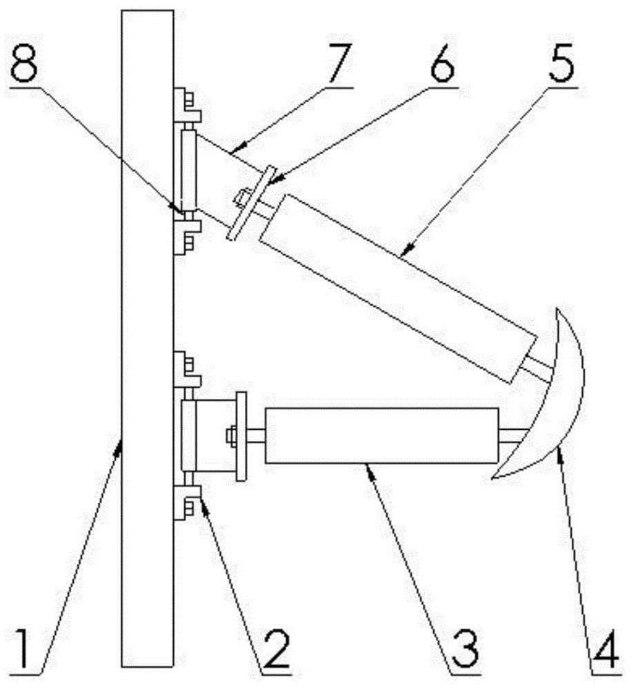 Compound rotating cross arm
