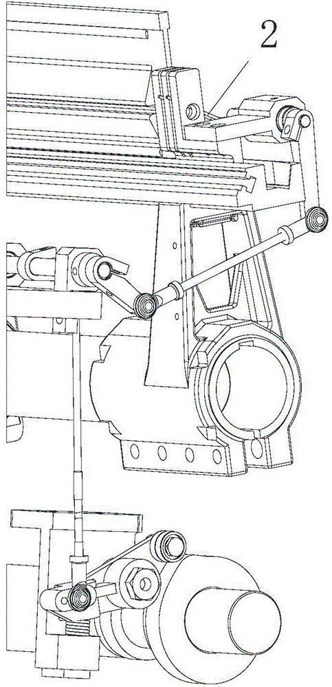 A mechanical drafting device for an air-jet loom