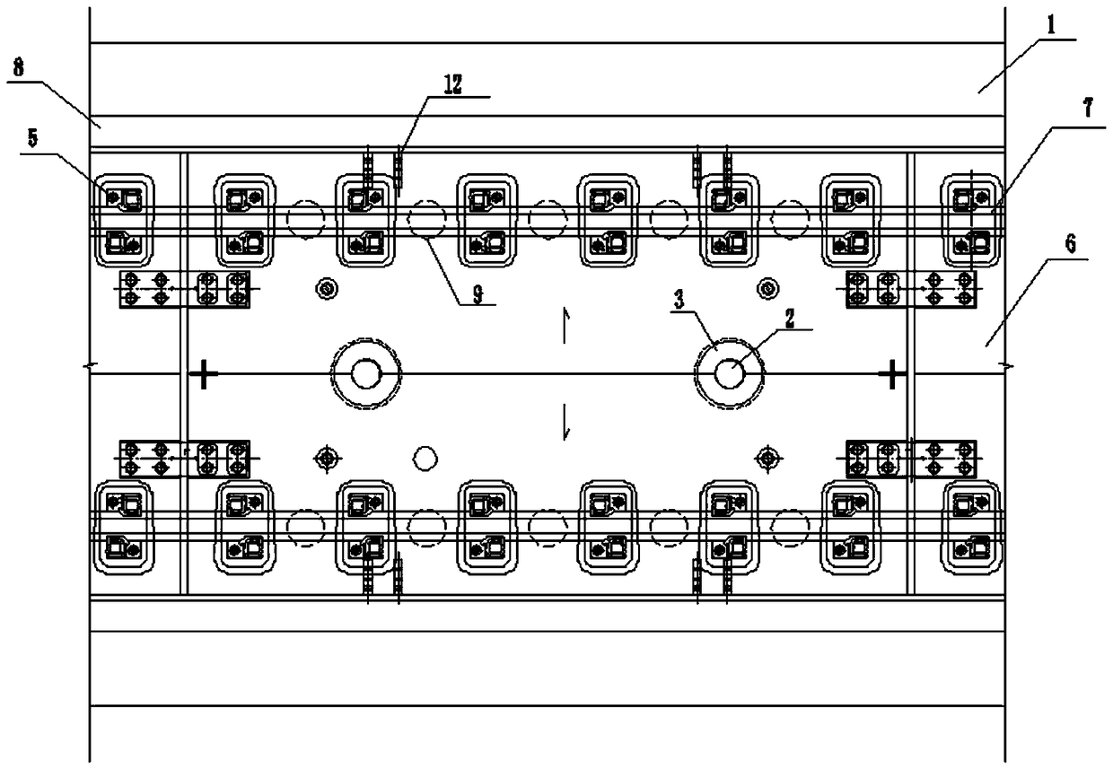 A prefabricated slab type damping track structure system and supporting construction method