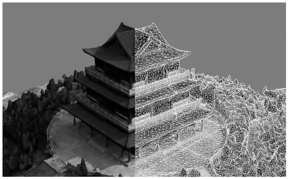 A digital mapping method and system based on a real-world three-dimensional model