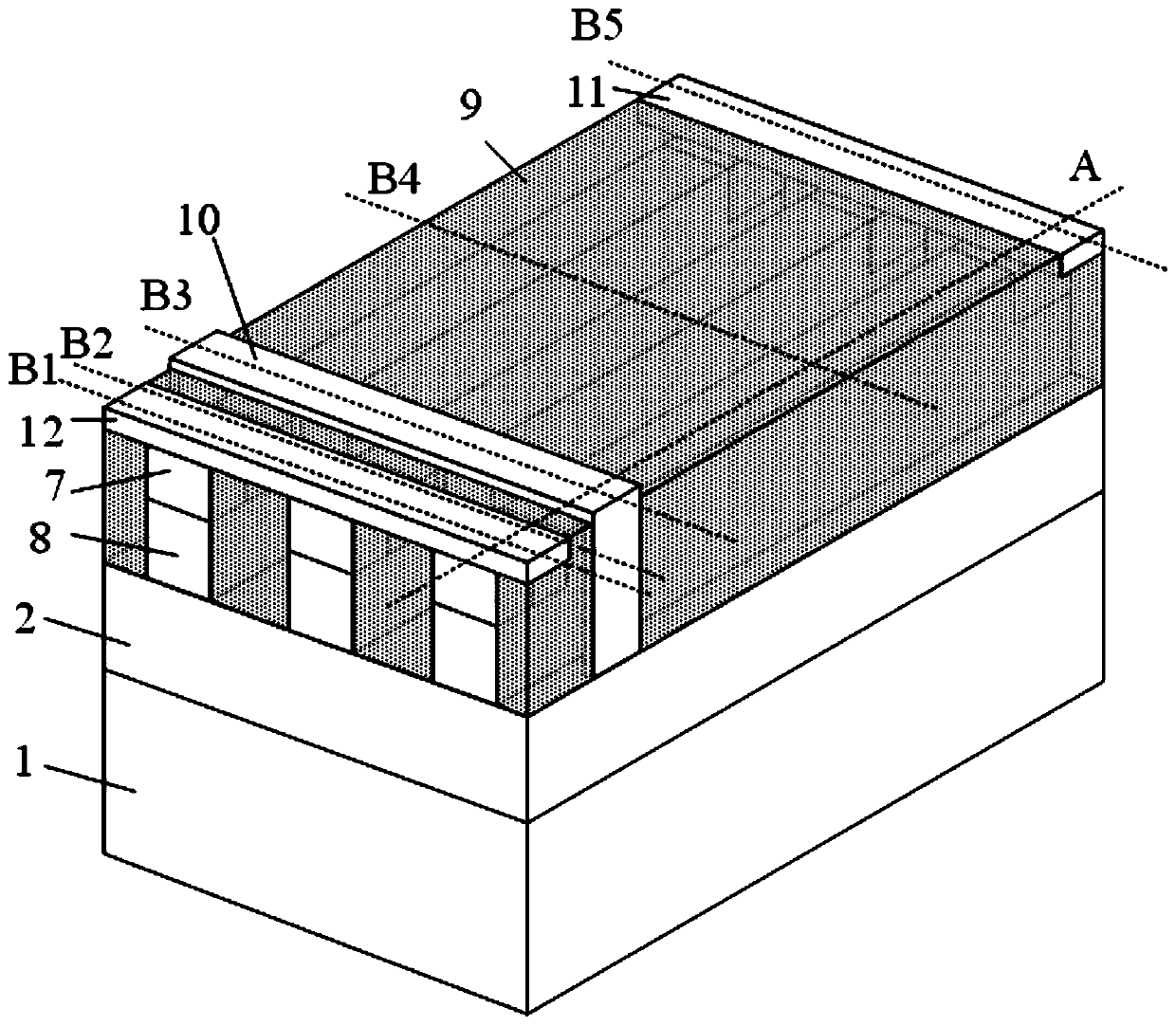 Fin type lateral double-diffusion power device