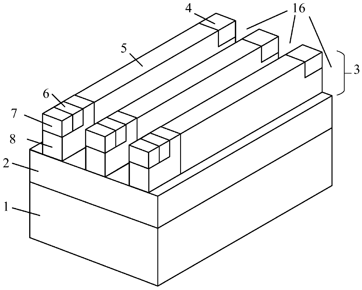 Fin type lateral double-diffusion power device