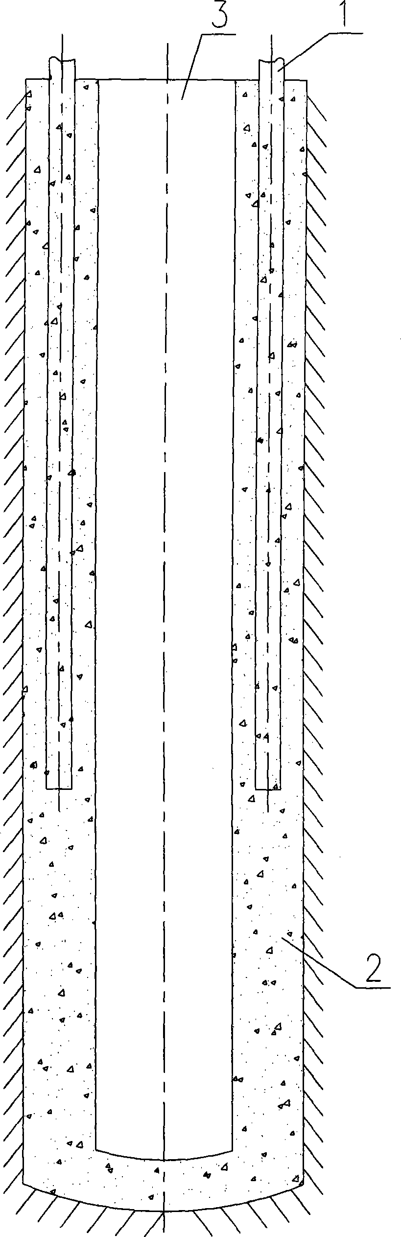 Cementing method for gas storage well casing tube