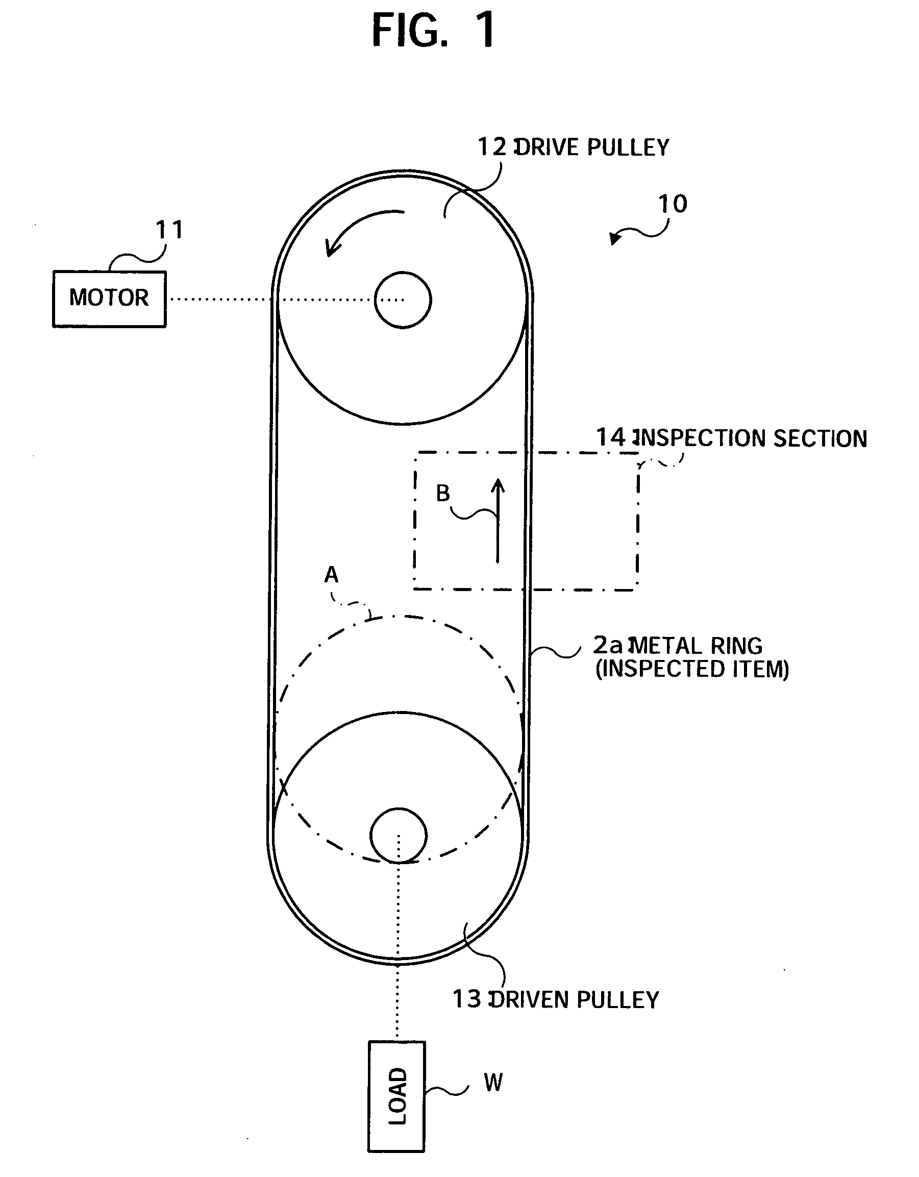 Metal surface inspection device for metal rings of a continuously variable transmission belt