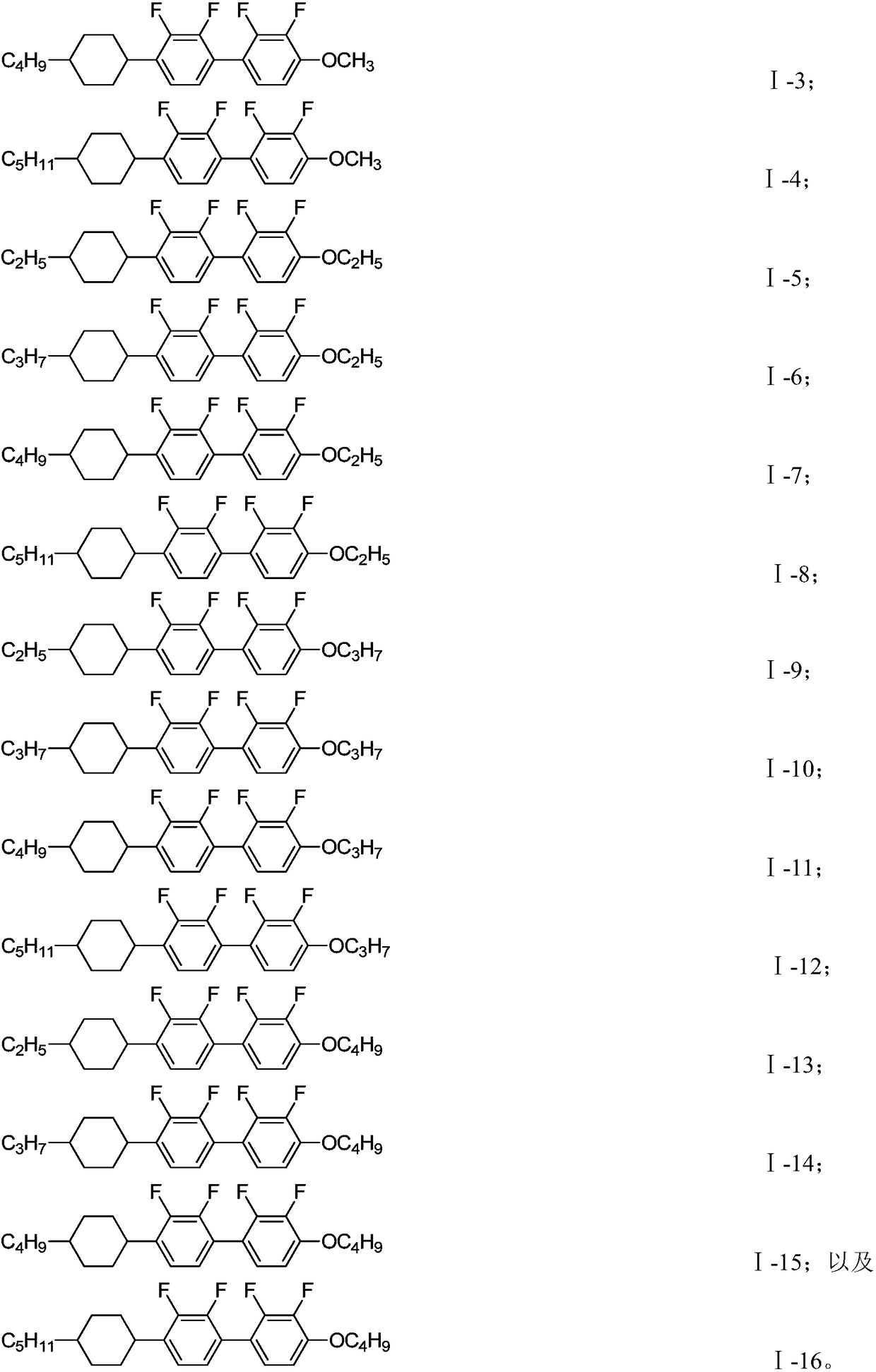 Liquid crystal composition with negative dielectric anisotropy and application thereof