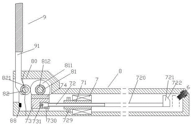 Notebook computer device capable of realizing automatic locking and angle adjustment