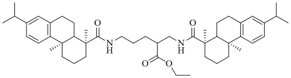 Rosin-based micromolecular organic gel and cyclo-hexane gel formed by same