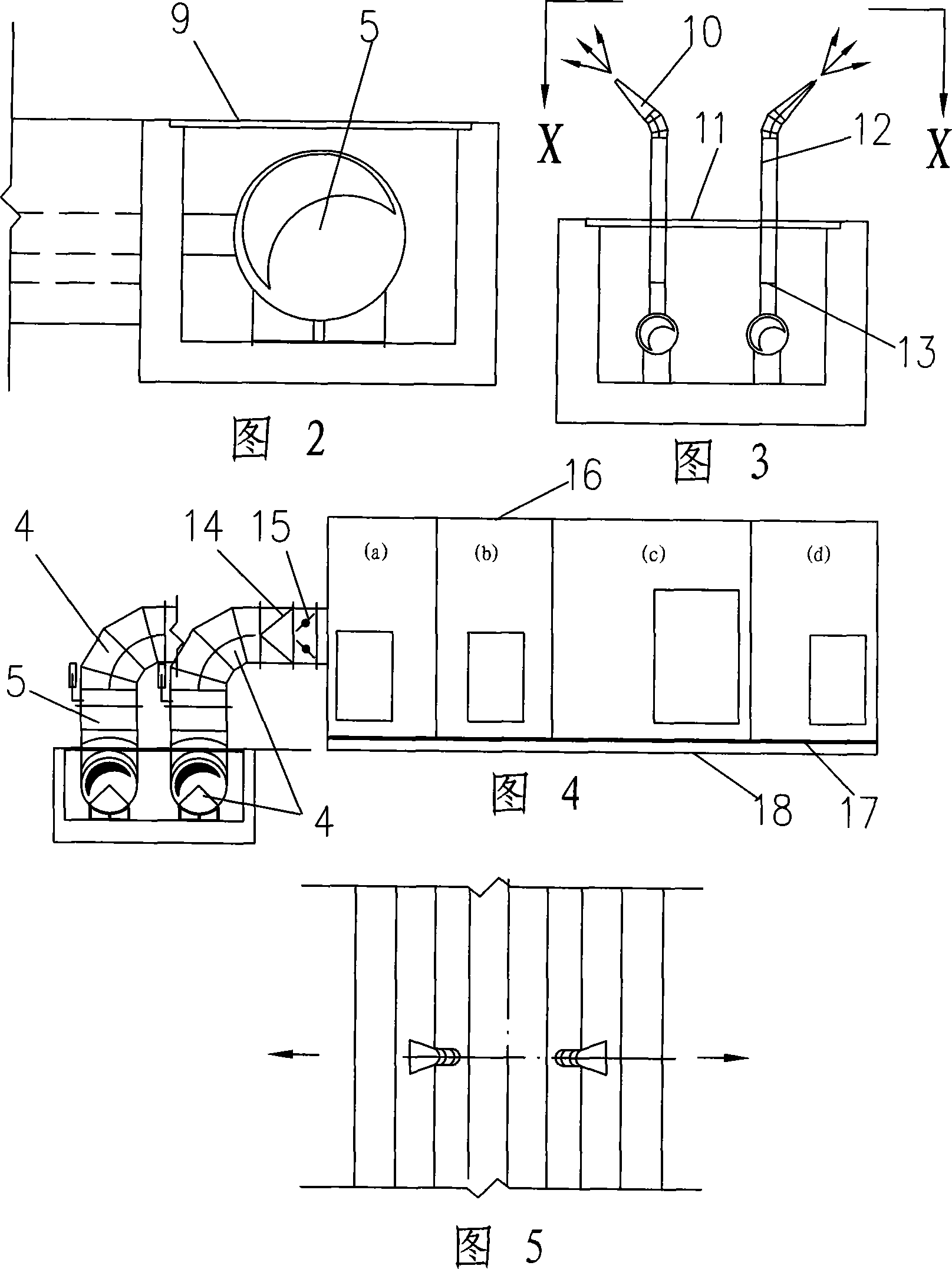 Anti-dew ventilation method and facilities for main factory building of cold rolling factory