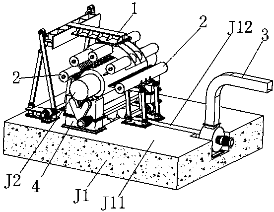 Roll air-cooled quenching machine