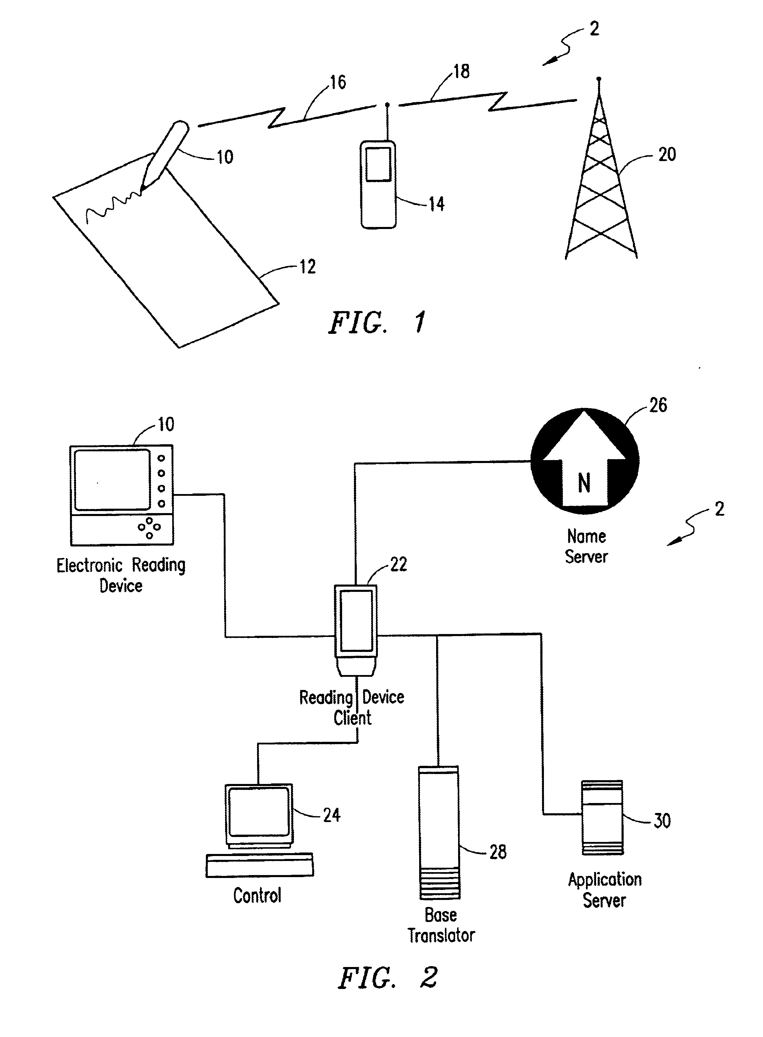 Positioning applications for an electronic reading device