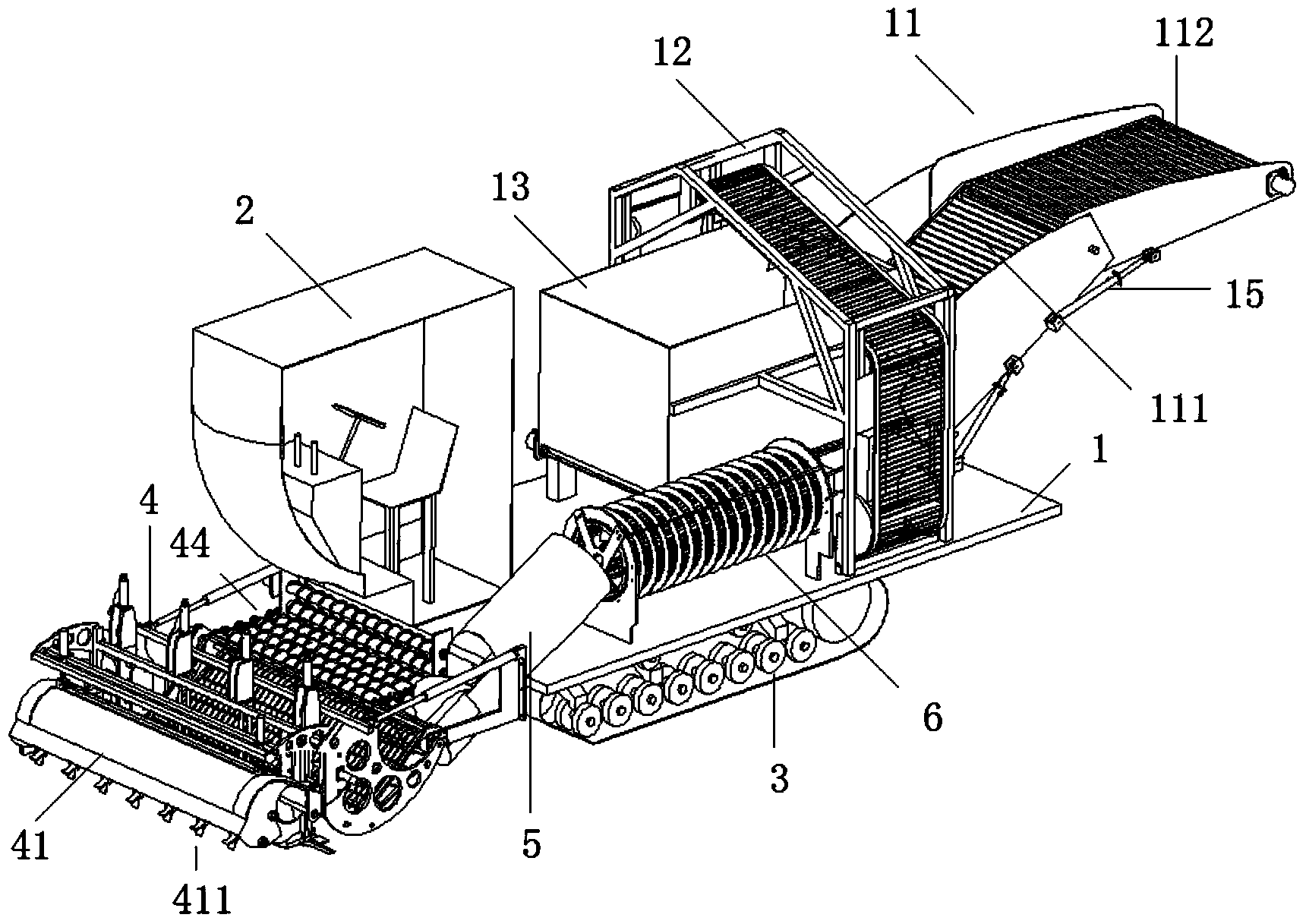 Mustard tuber harvester