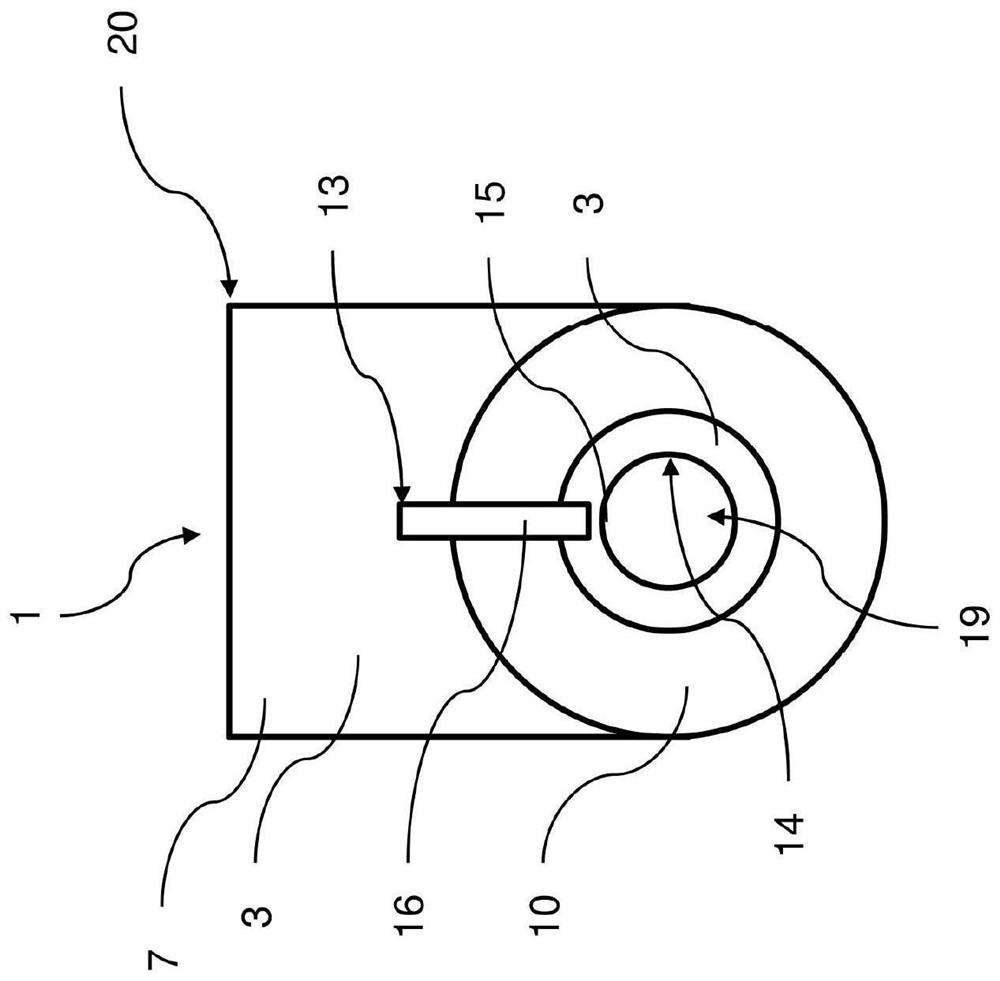 Stator device, flat electric motor and method for producing a stator device