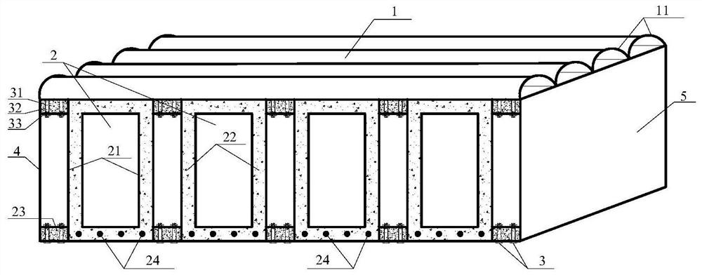 Assembled prestressed ultra-high-strength steel-self-stressed fiber reinforced concrete protective door