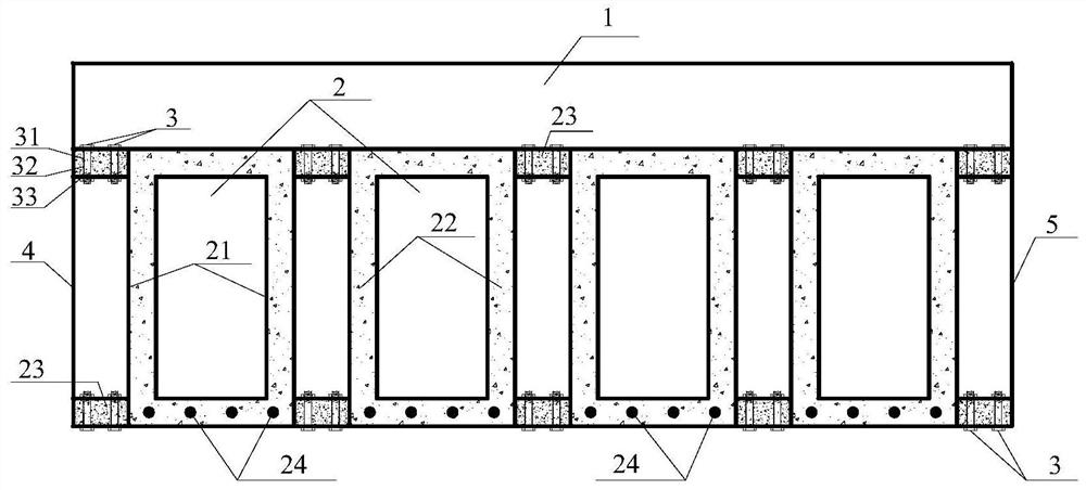 Assembled prestressed ultra-high-strength steel-self-stressed fiber reinforced concrete protective door