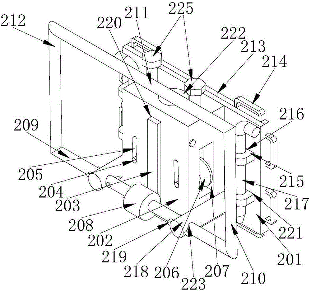 Rocker eccentric wheel climbing rope device