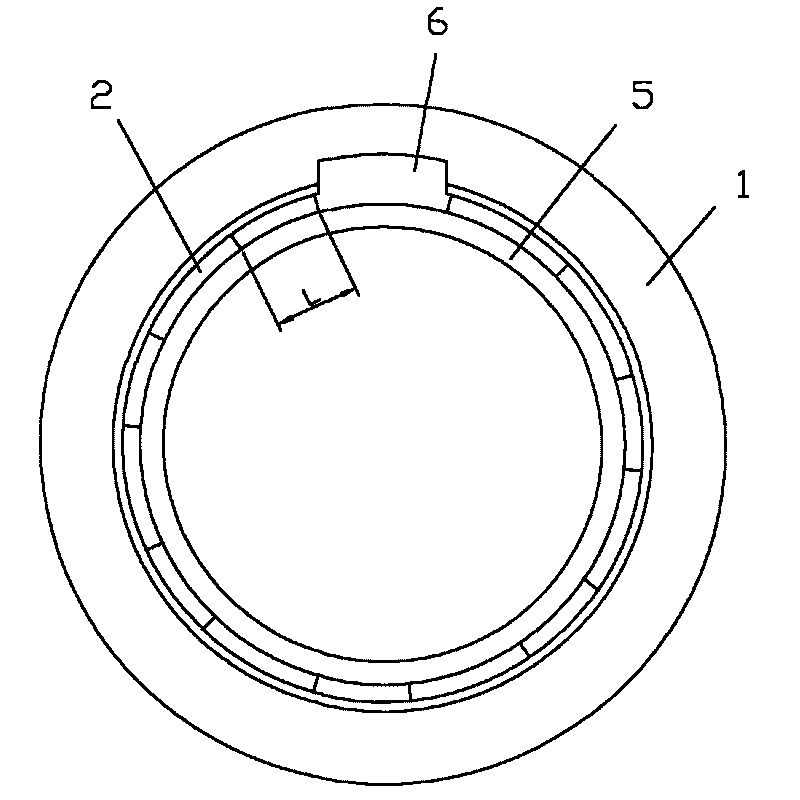 Interface structure of ductileiron pipe