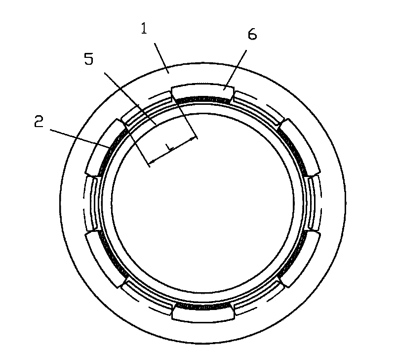 Interface structure of ductileiron pipe