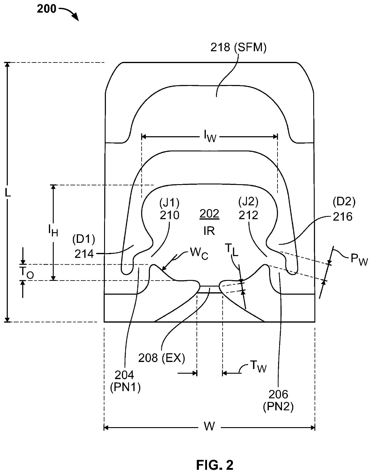 Compact low flow rate fluidic nozzle for spraying and cleaning applications having a reverse mushroom insert geometry