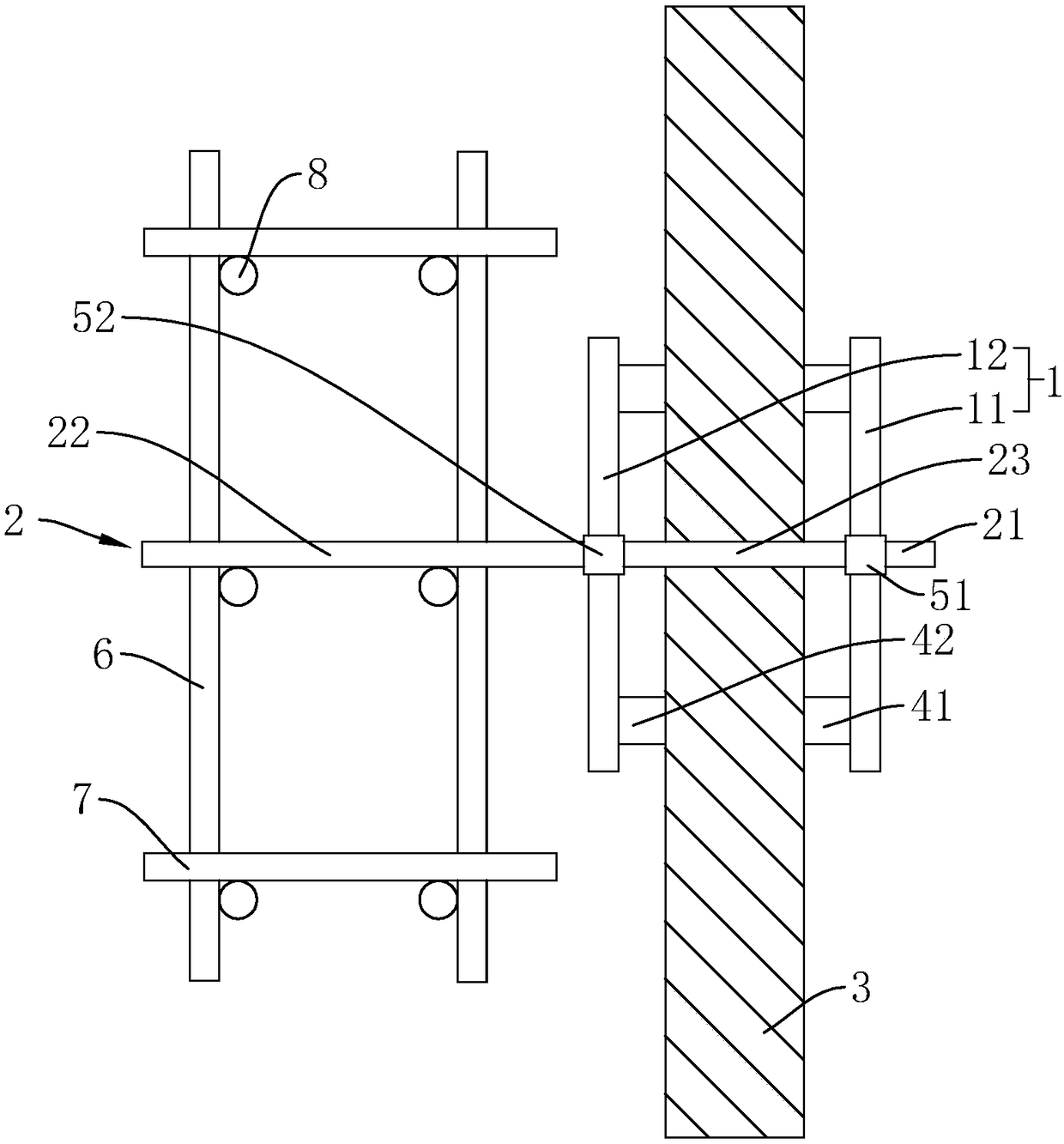 High-safety steel wall connecting piece