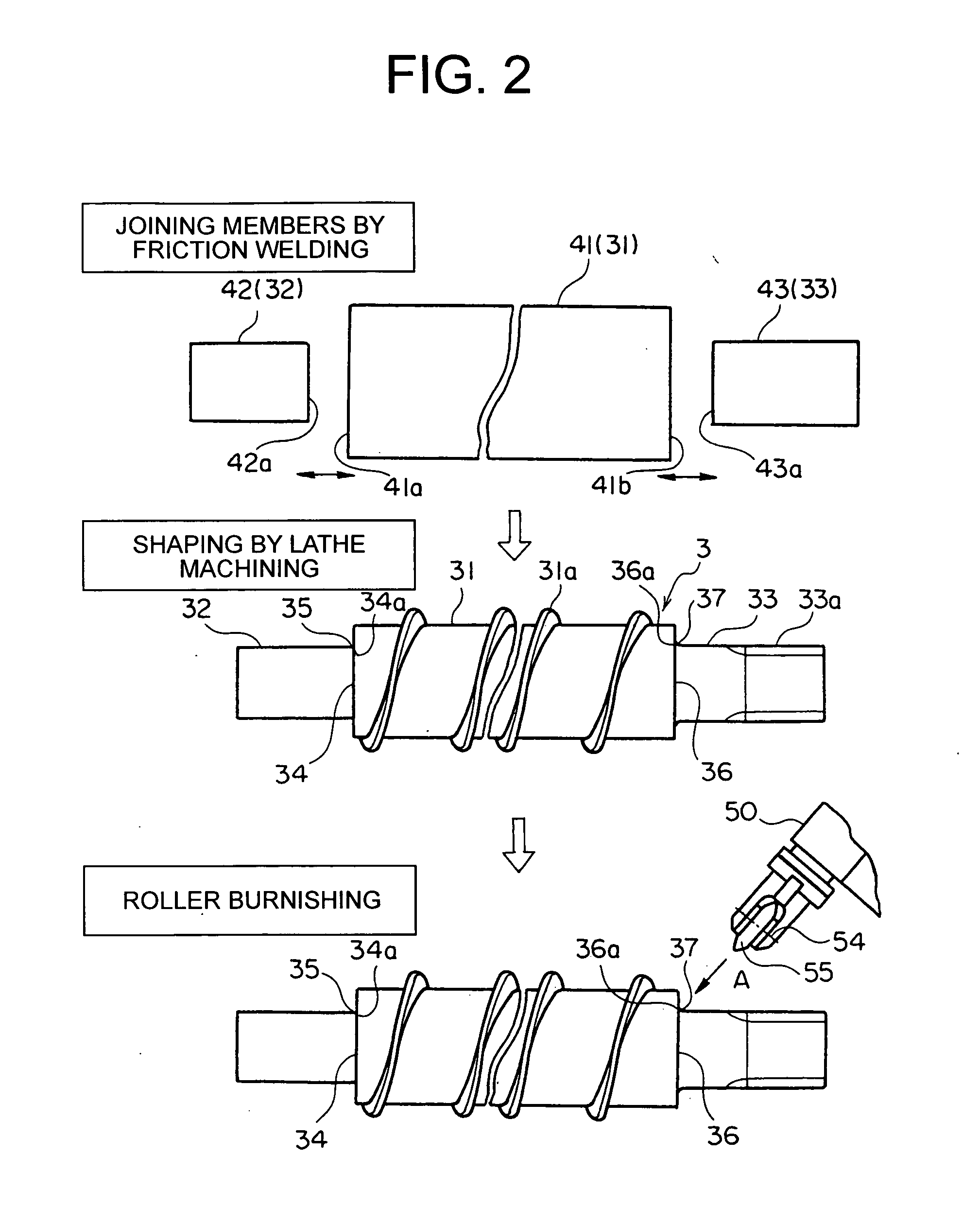 Method of manufacturing a rotary shaft