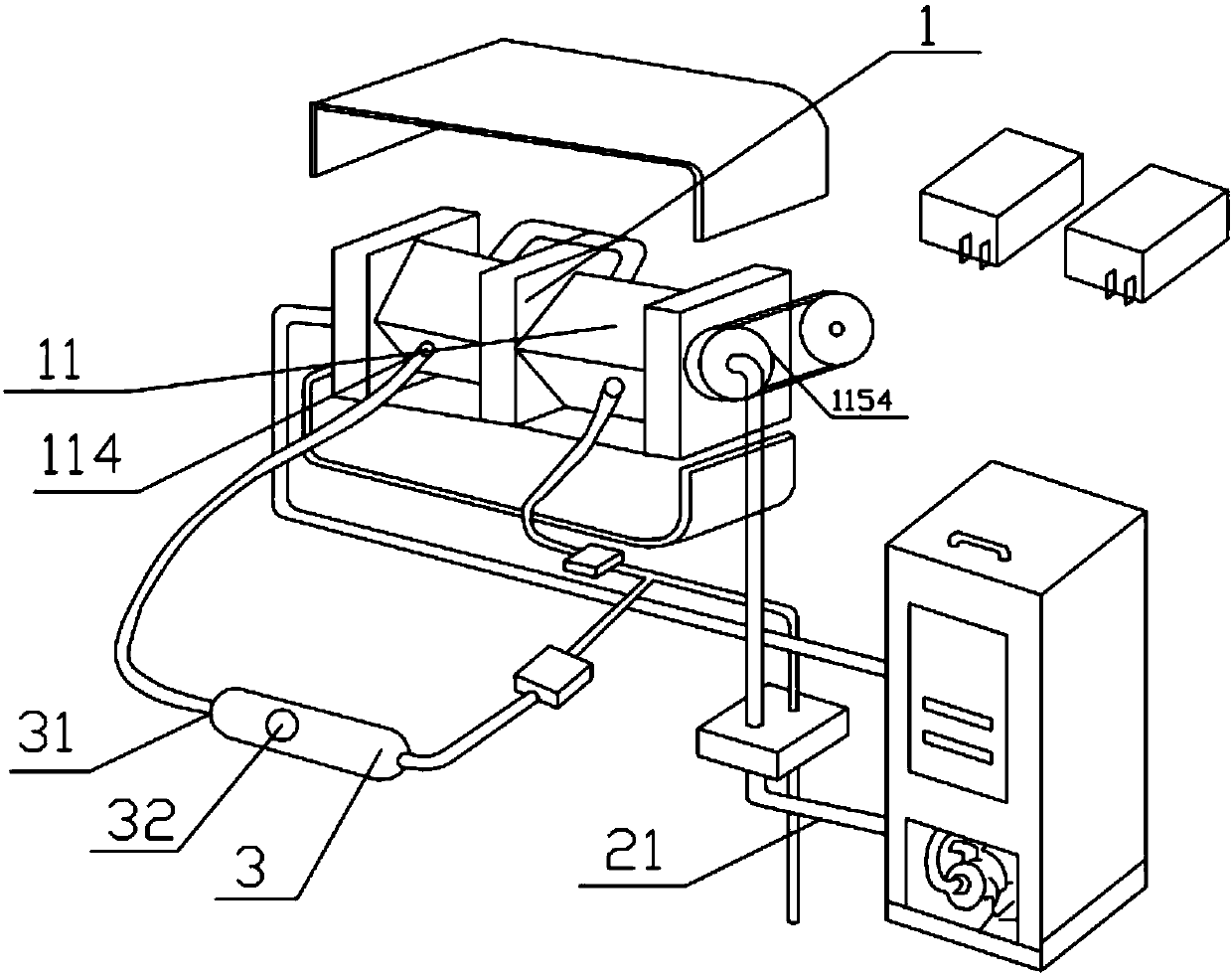 Sterilization device and method of fruits and vegetables