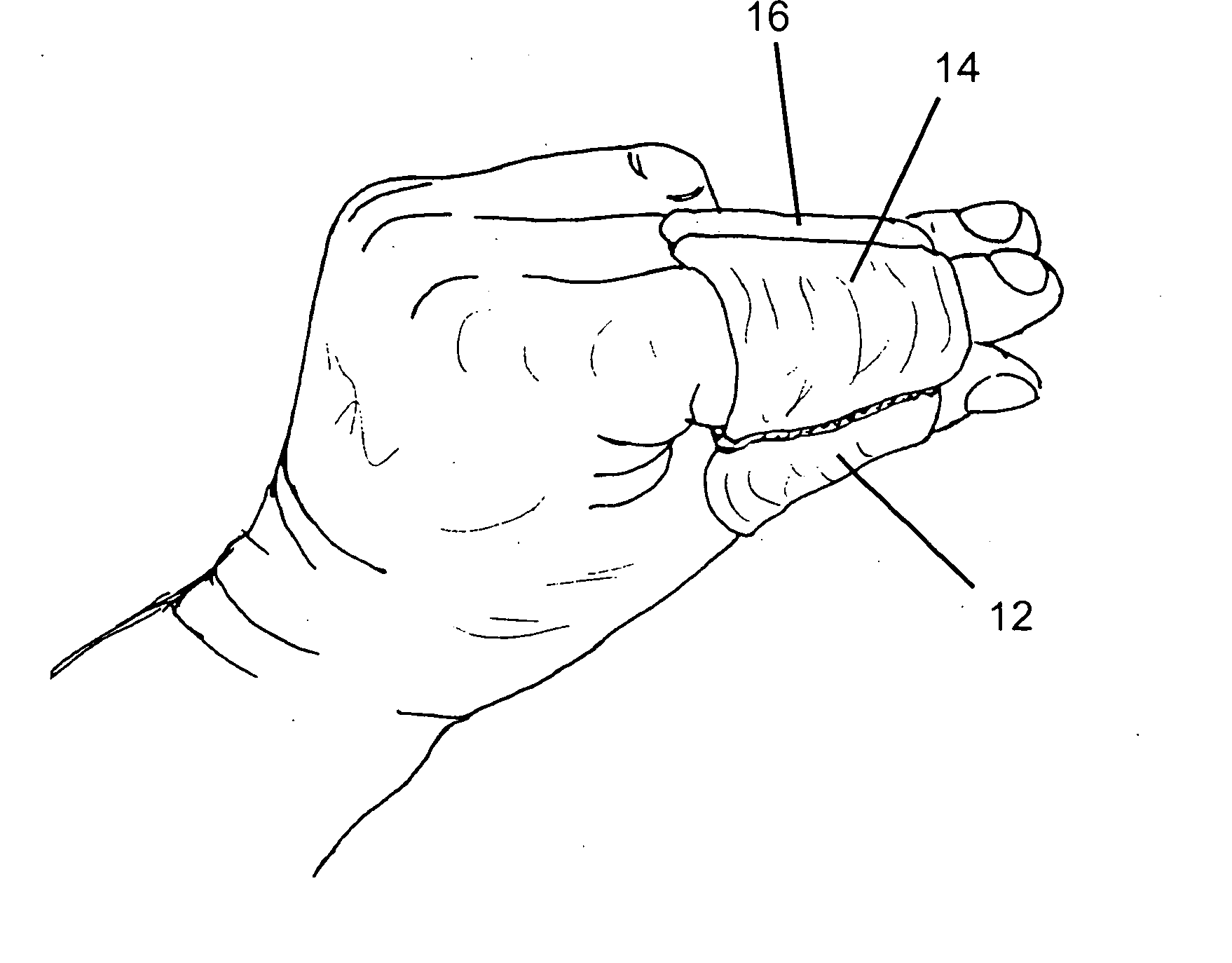 Digit-supporting therapeutic device for the hand