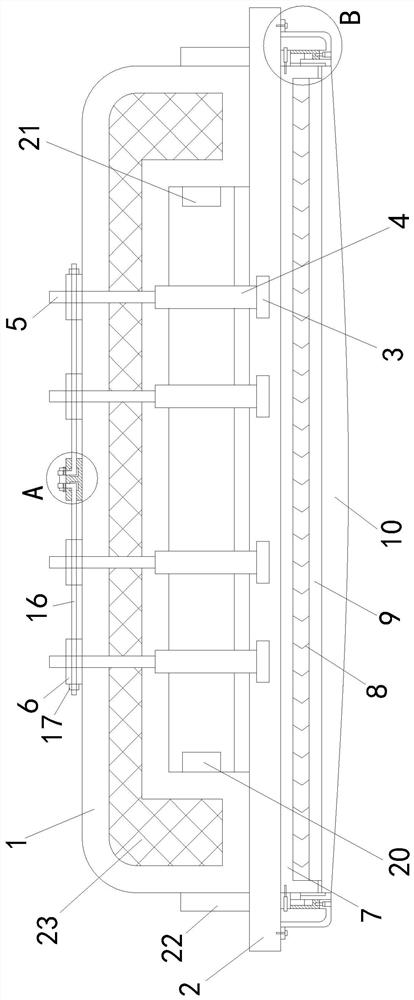 Vehicle bottom plate structure