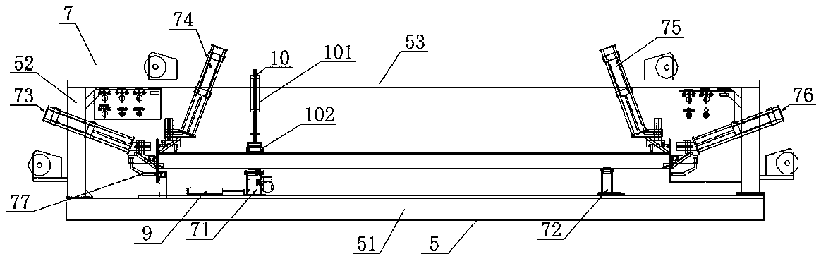 Intelligent welding device of communication rod three-tube tower