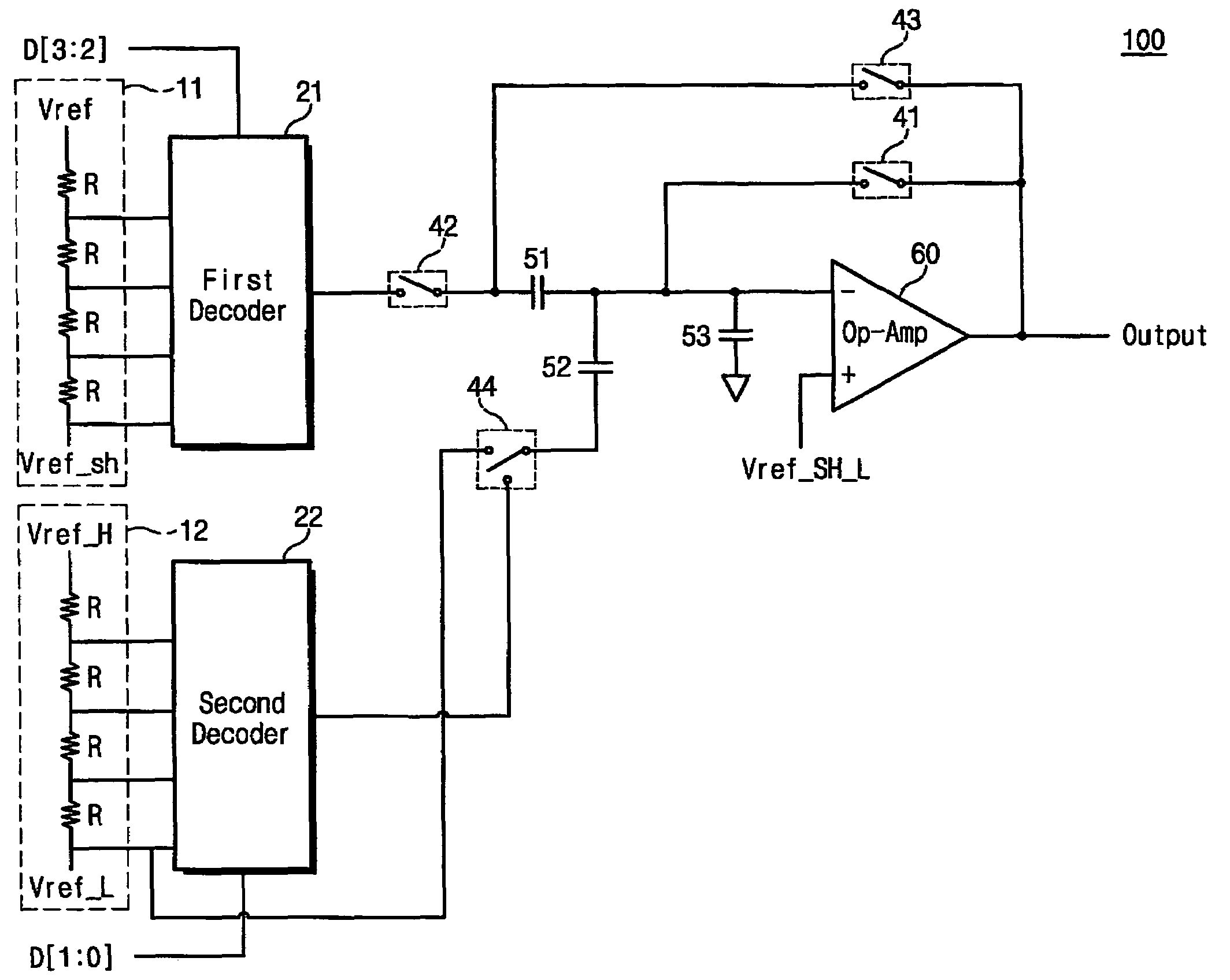 Digital to analog converter and source driver