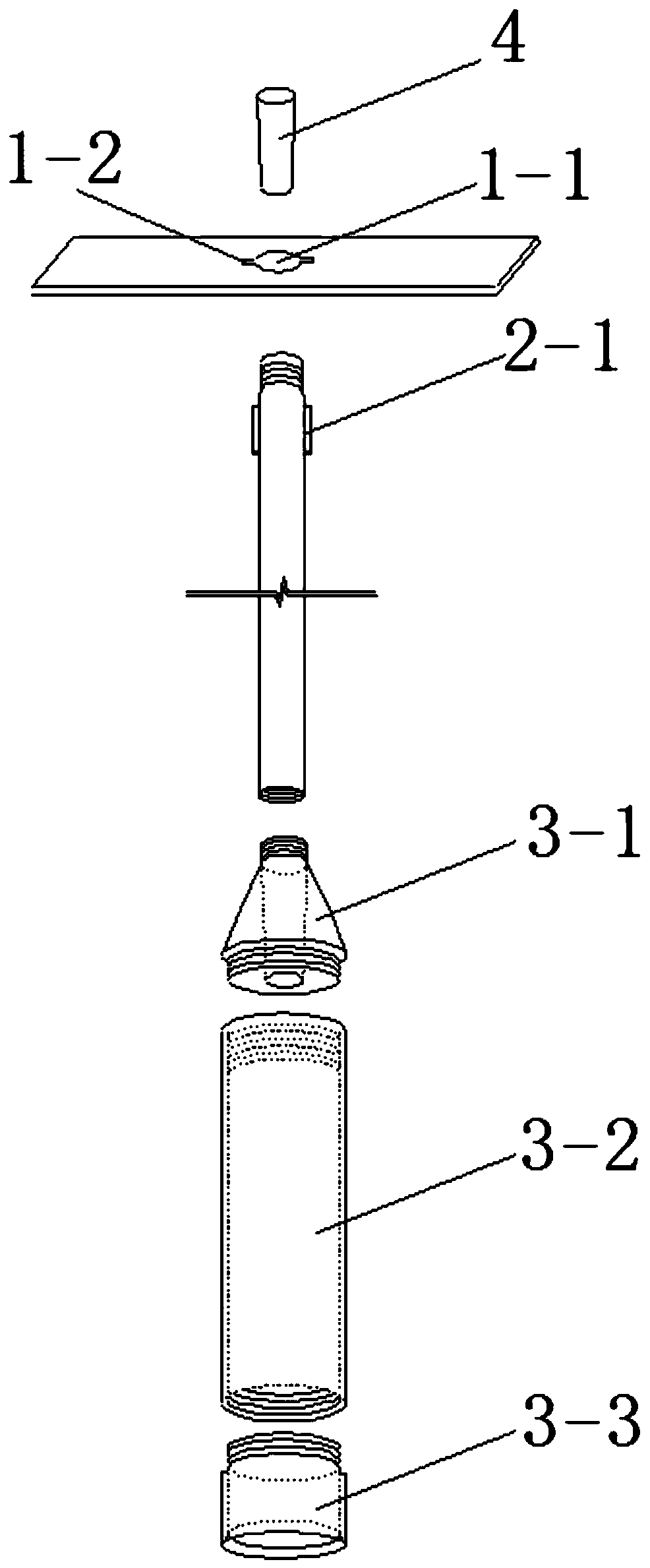 cast-in-situ-bored-pile-concrete-pouring-height-detection-device-and