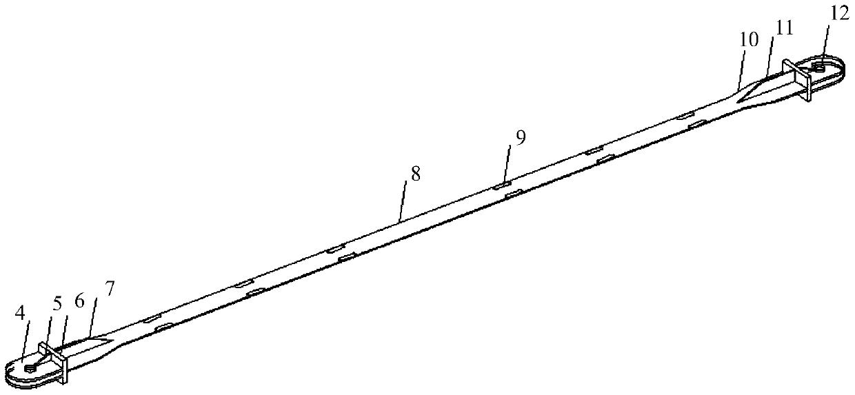 A prefabricated bolt-connected reinforced wood restrained buckling-resistant energy-dissipating brace