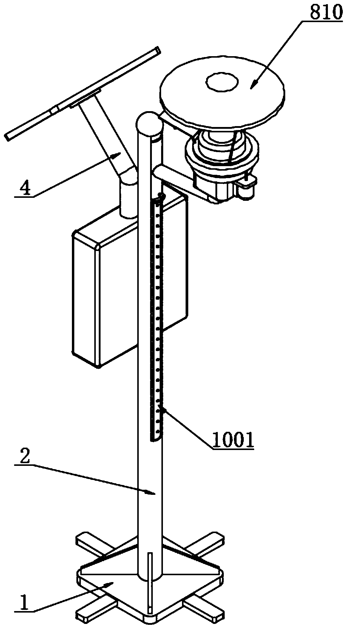 Single-camera farmland large-view-field image capturing device