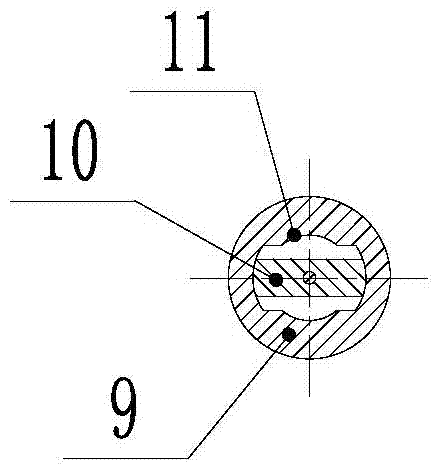 High-pressure and high-thrust two-position three-way ball valve structure