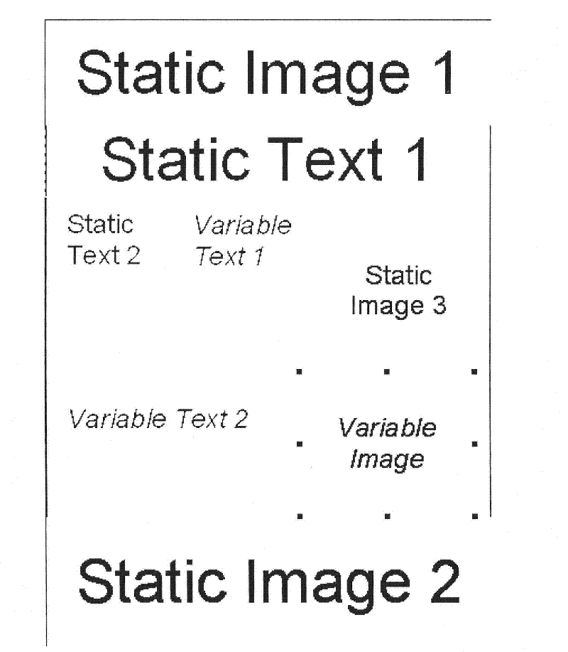 Page lattice storage method for variable data printing and device adopting same