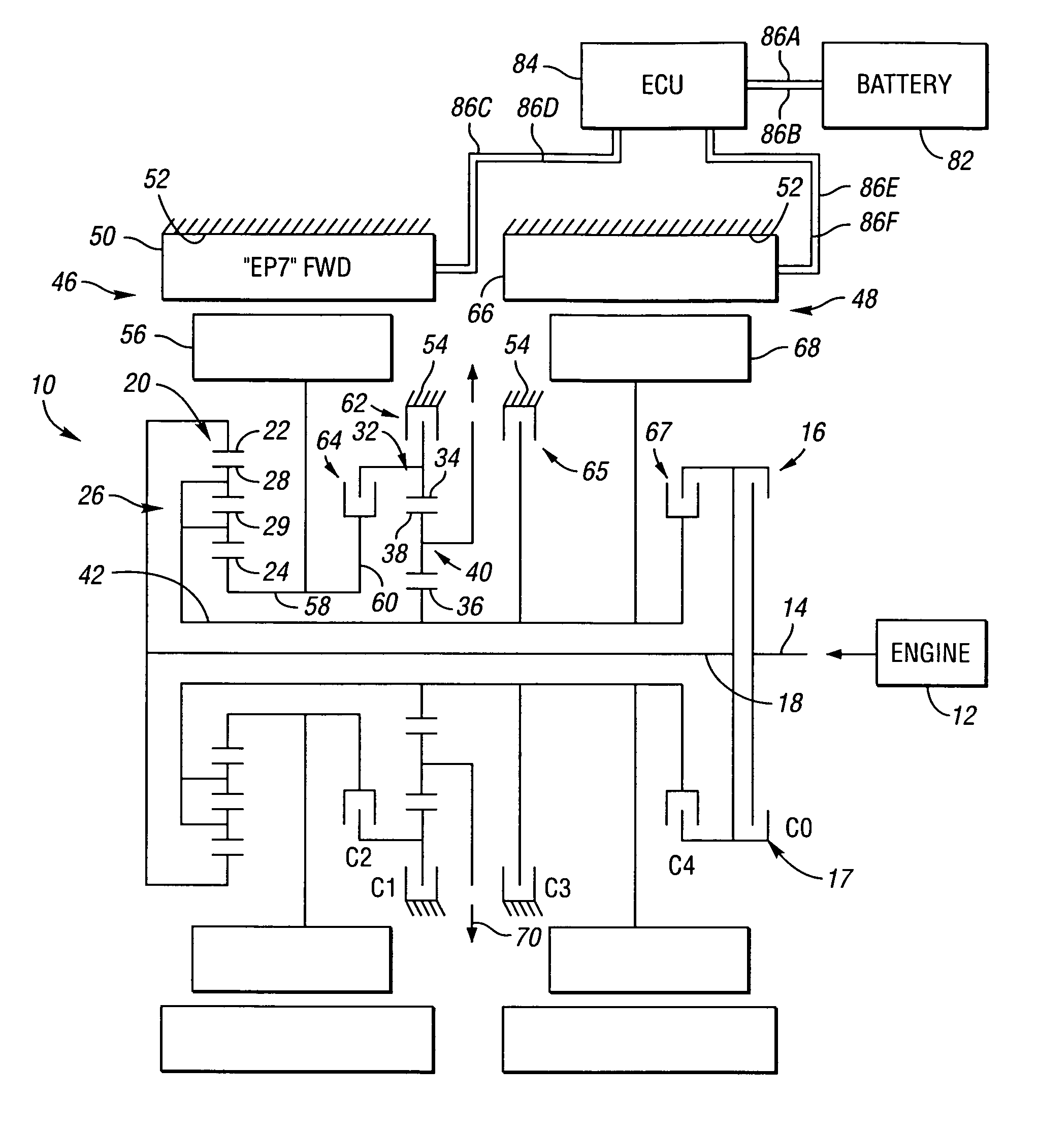 Electrically variable transmission with selective fixed ratio operation