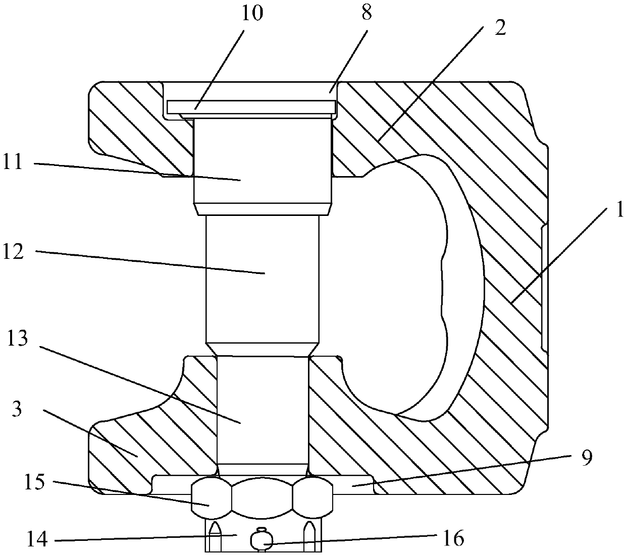 Connecting base for monorail hoist