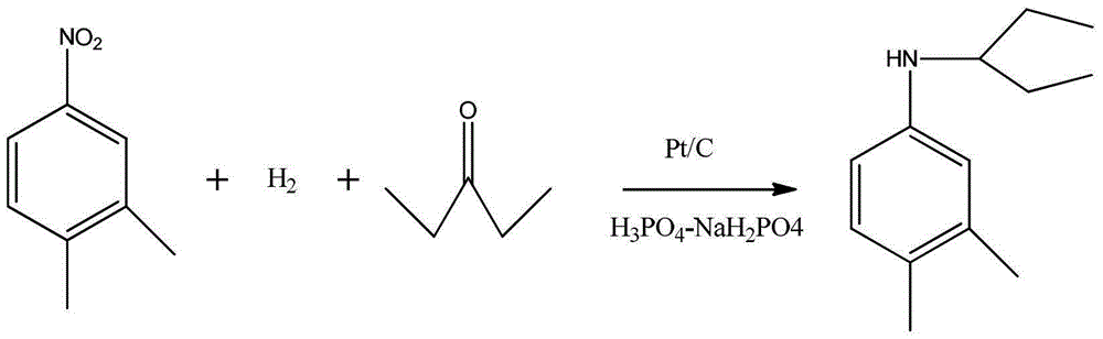 A kind of synthetic method of n-(1-ethylpropyl)-3,4-dimethylaniline